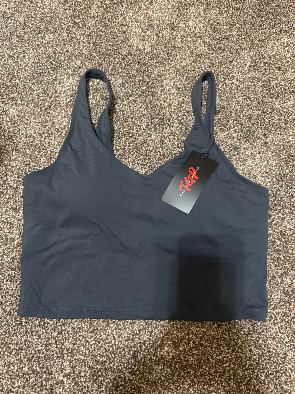 TGR Stretch Comfort Sports Bra in Charcoal
